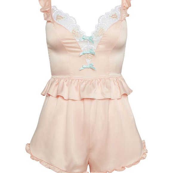 For Love & Lemons Mabel Heart Romper - Picture 13 of 13